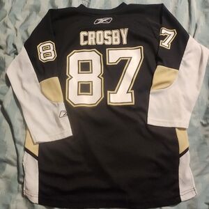 PITTSBURGH PENGUINS REEBOK SIDNEY CROSBY #87 JERSEY YOUTH LARGE / XL‎
